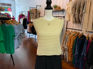By Together Lacey Crochet Top