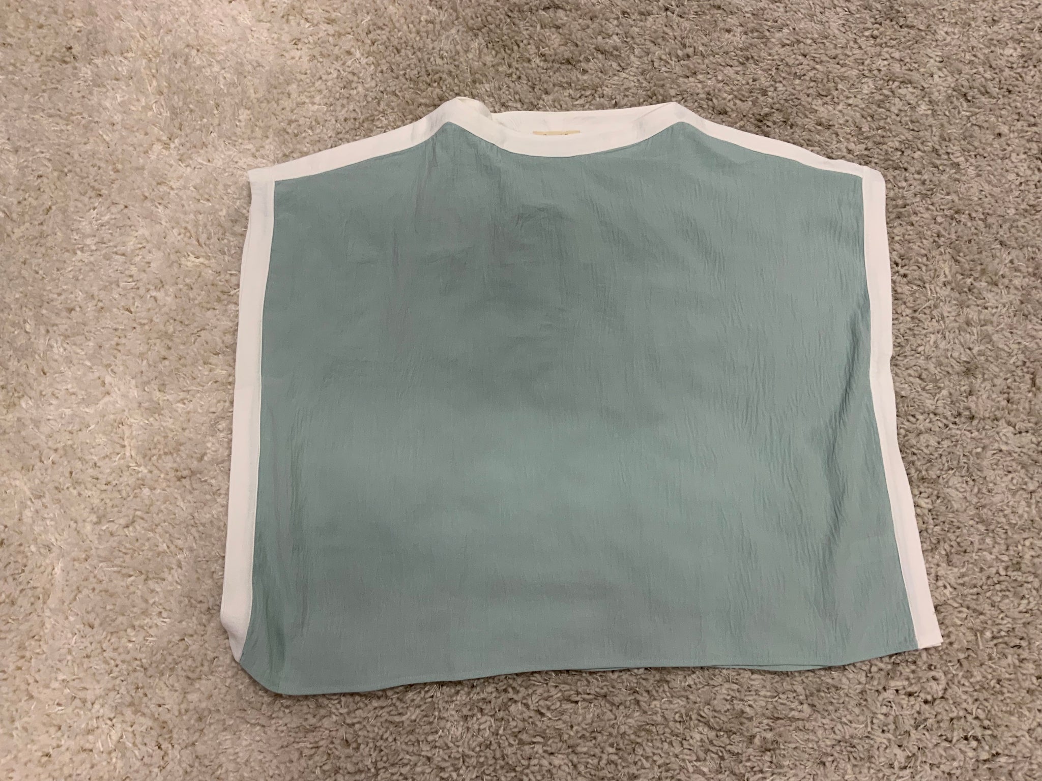 Doe and Rae Airflow Boat Neck Contrast Band Top