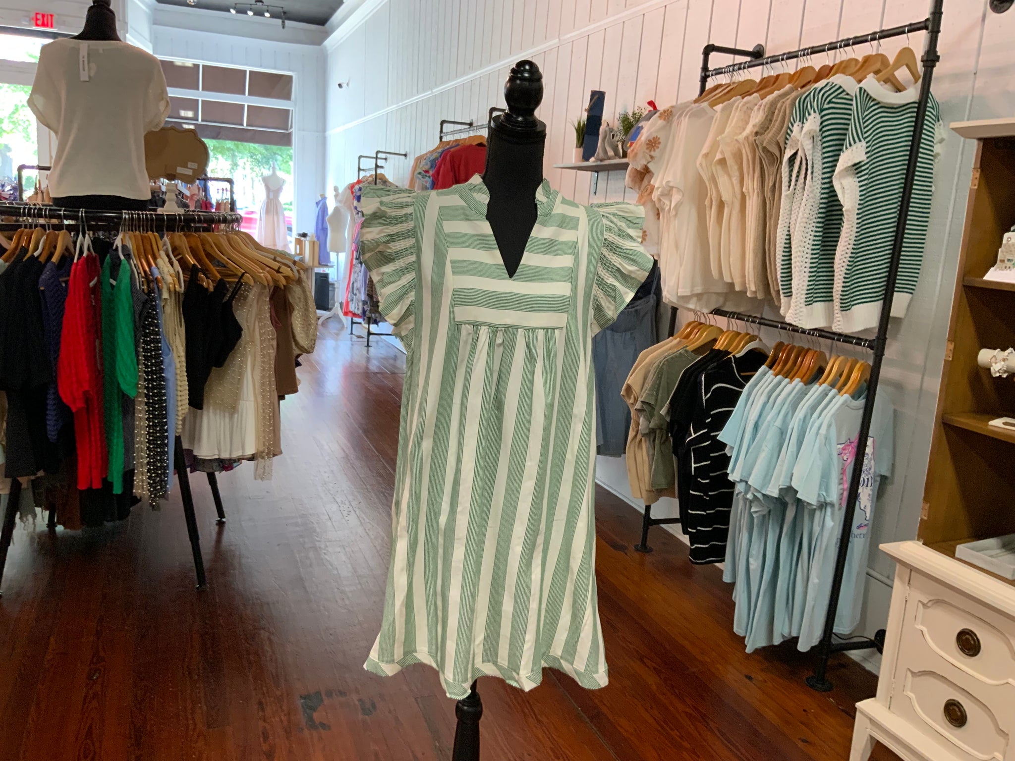 Umgee Sandstone Breeze Ruffle Sleeve Dress