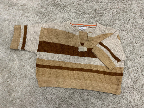 ee:some Striped Collar Top