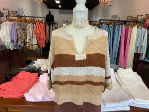 ee:some Striped Collar Top