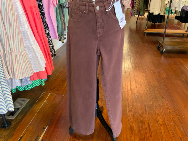 Risen Tummy Control High Rise Crop Wide Adjustable Pant