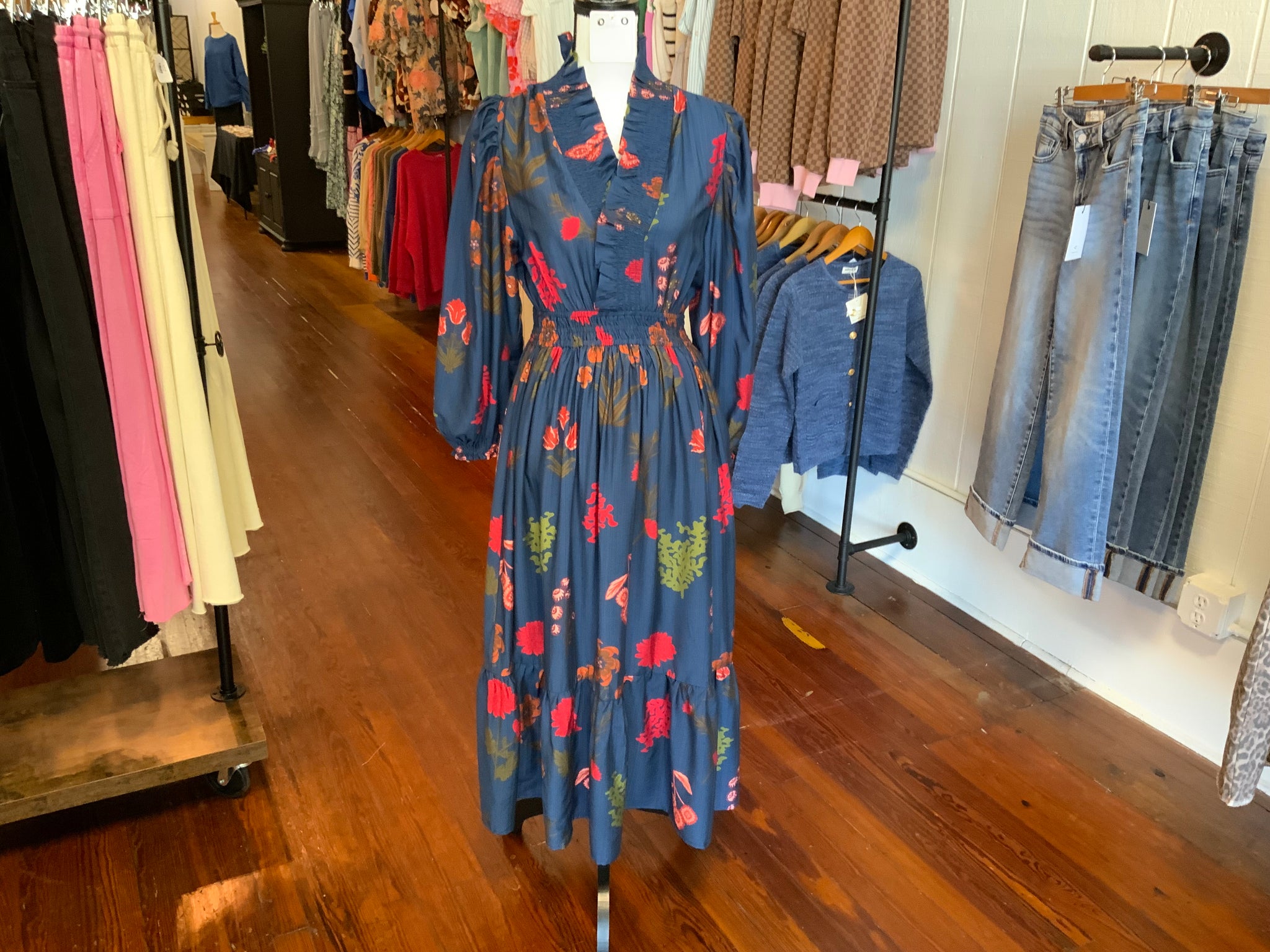 Umgee  Abstract Print Dress