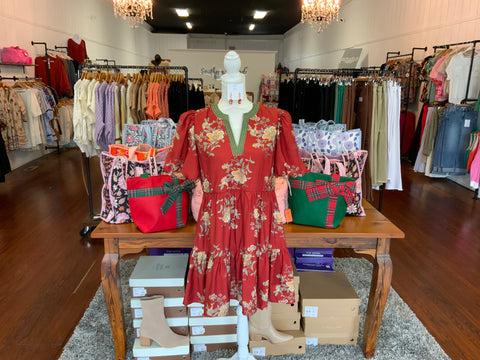 Entro Floral Print Short Sleeve Mini Dress