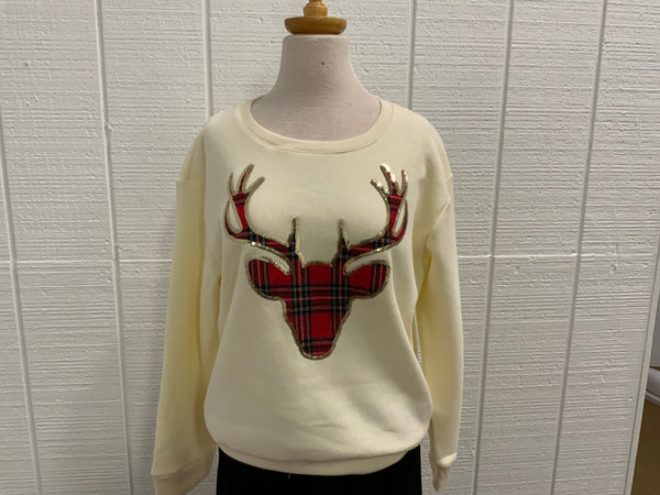 She & Sky Long Sleeve Christmas Knit Top