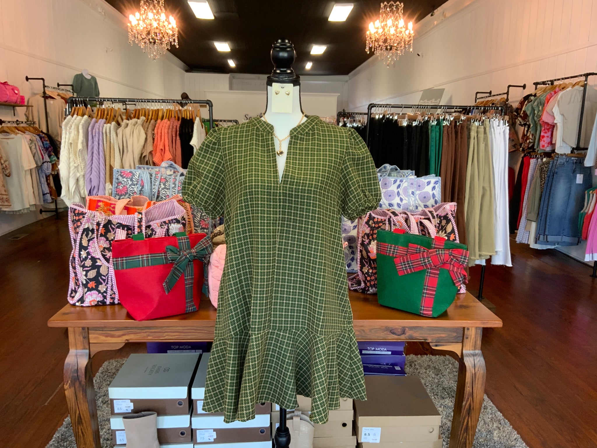 Glam V-Neck Puff Sleeve Mini Dress