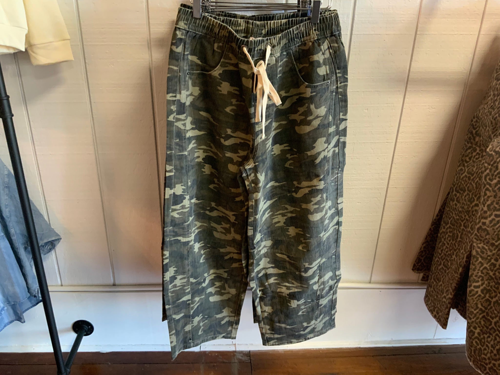 Mittoshop Olive Camo Pants W/ Drawstring