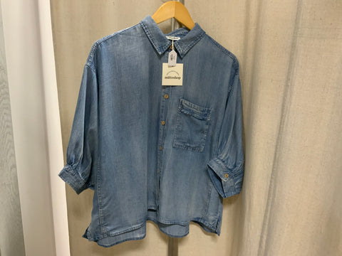 Mittoshop  Denim Top Short Sleeve