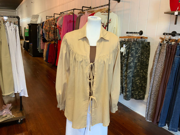 Mustard Seed Front Tie Detail Shirt