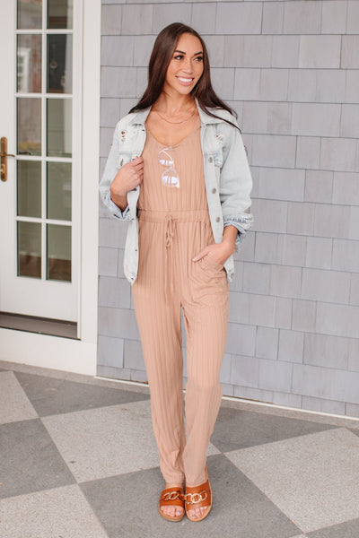 Cruiser Jumpsuit in Tan